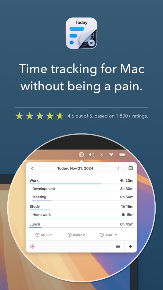 #2. Daily – Hours & Time Tracker (macOS) 由: Niels Mouthaan