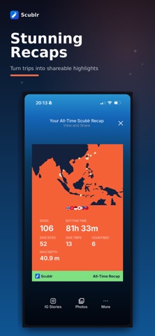 Scublr — Dive Log & Trips screenshot