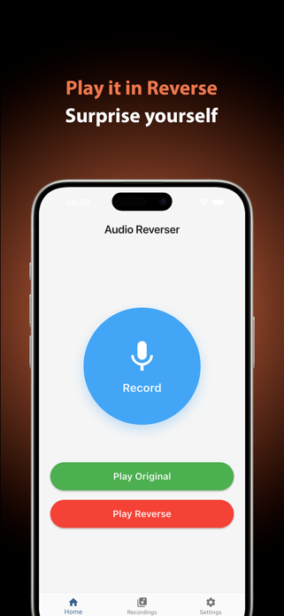 Reverse Audio: Reverse Singing Screenshot 3 of 5
