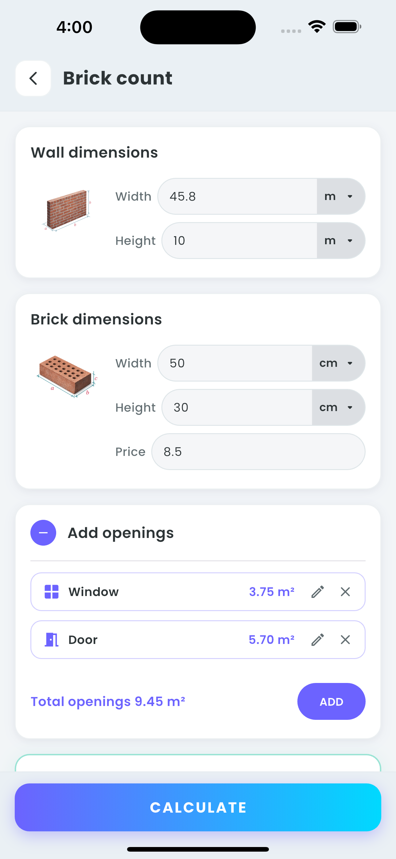 Construction Calc & Estimate screenshot 3