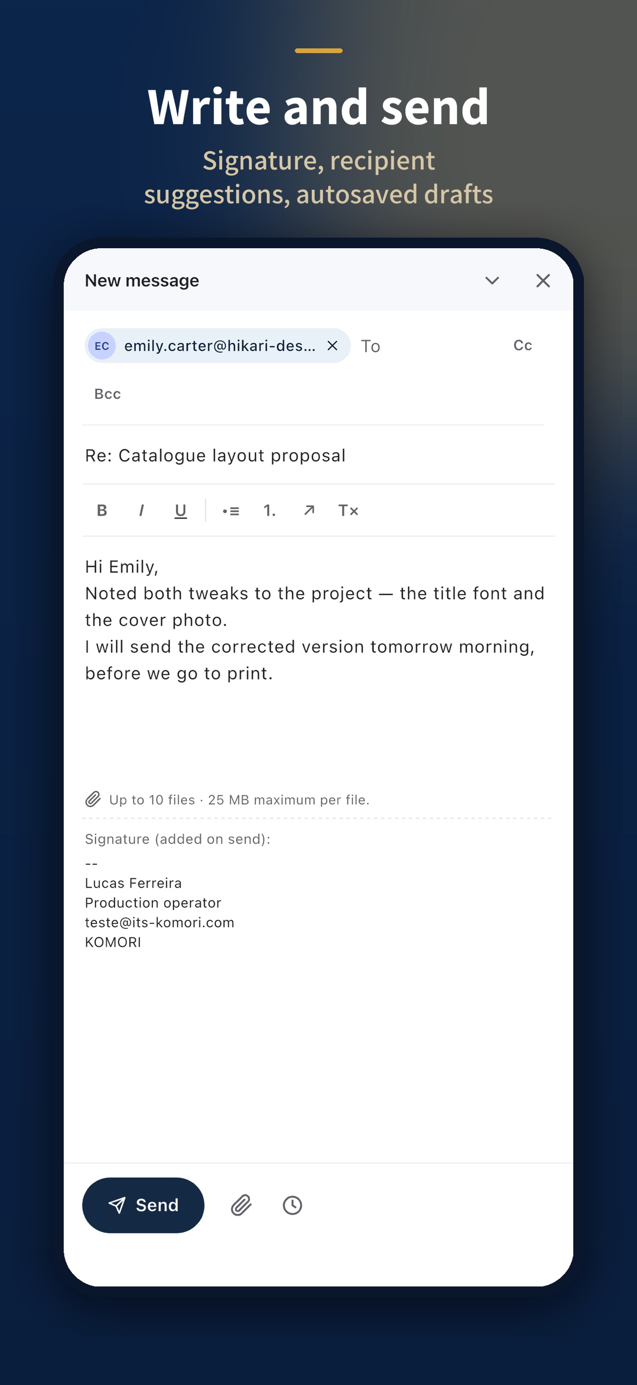 Screenshot 3 of KoMail