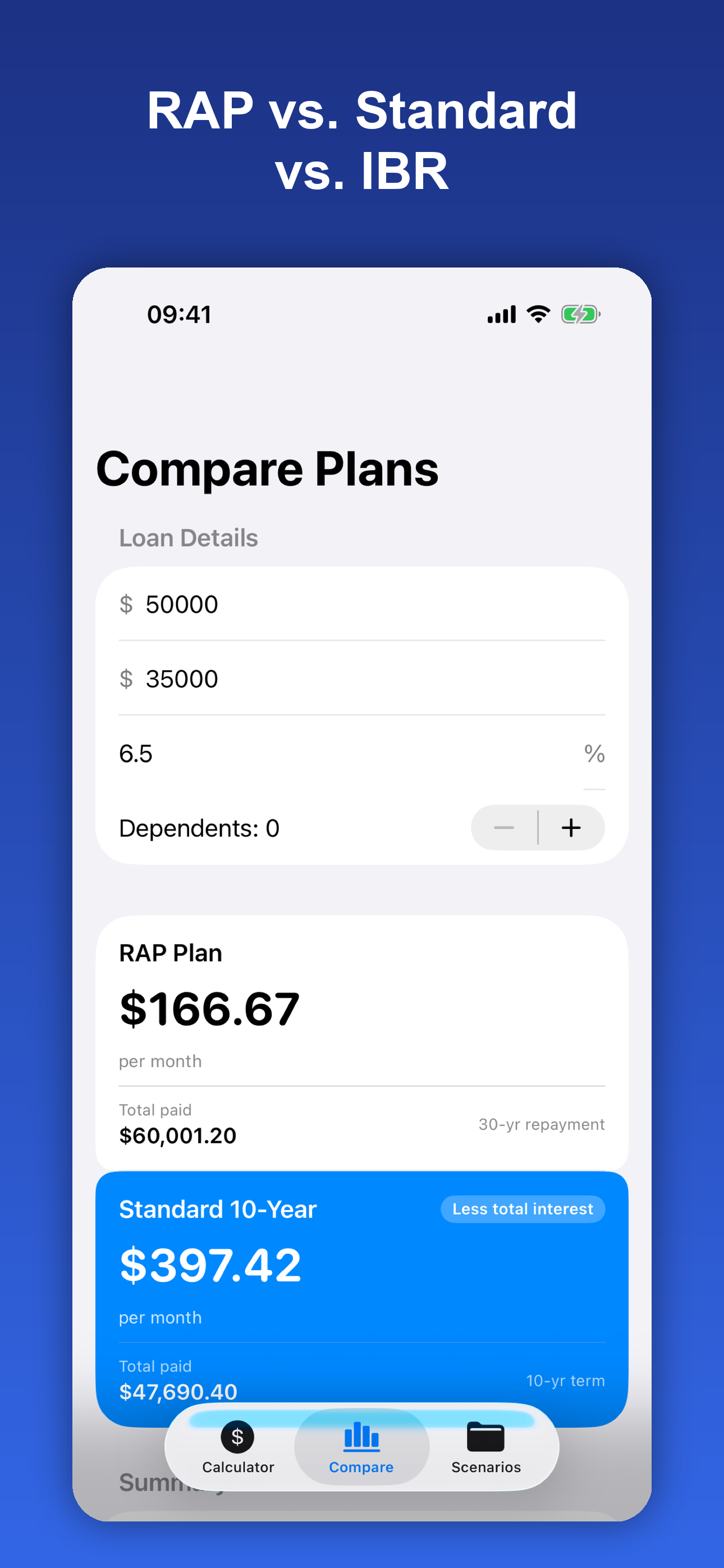 Student Loan RAP Calculator screenshot 3