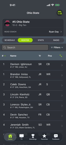 Ohio State Football iPhone screenshot
