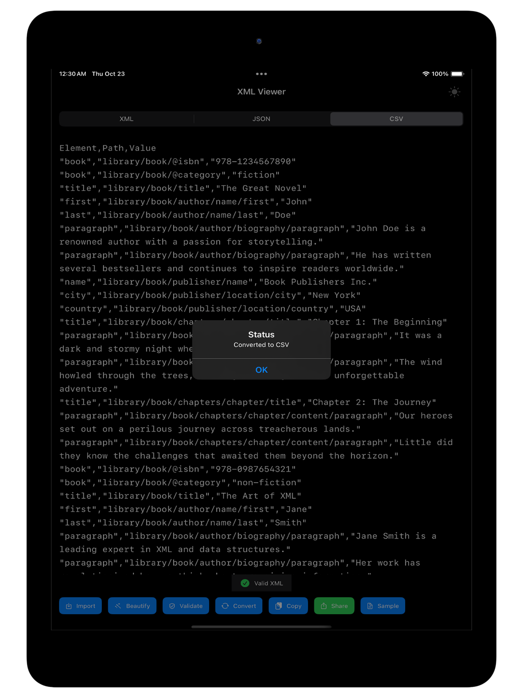 XML Viewer: Editor & Formatter