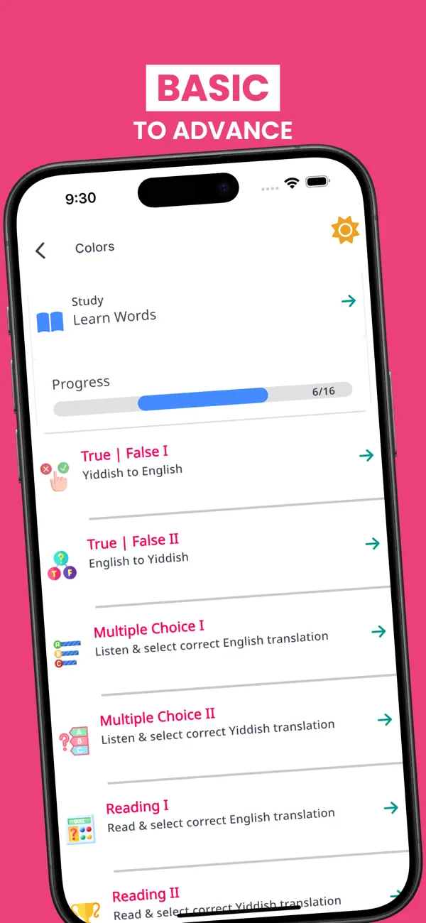Screenshot #3 pour Learn Yiddish Language Phrases