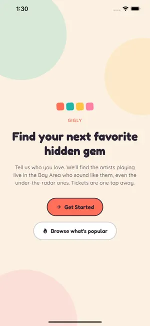 Gigly — Live Music Discovery screenshot 1