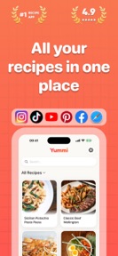 Yummi AI Recipe Keeper & Saver screenshot
