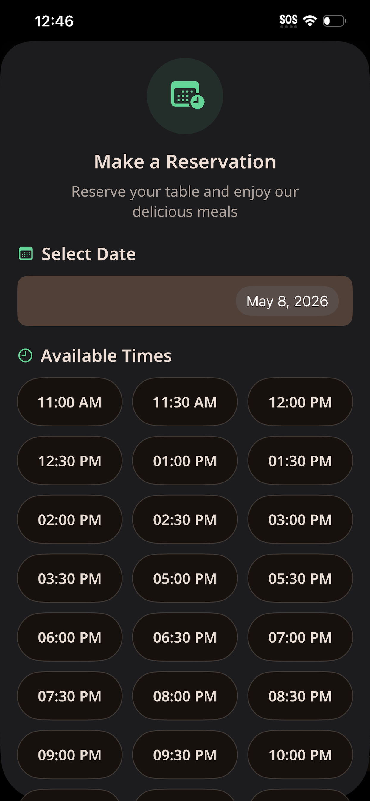Foodie Restaurant App