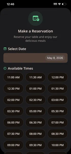 Foodie Restaurant App screenshot 3
