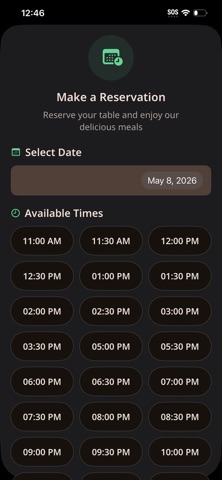 Foodie Restaurant App Screenshot 3 of 6