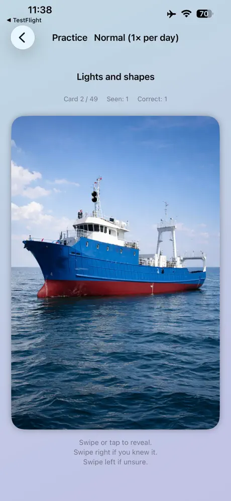 Marine Nav Lights Trainer screenshot 2