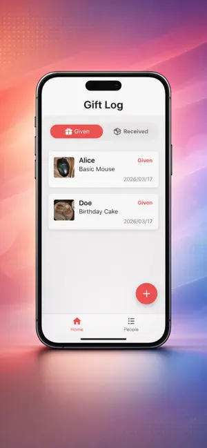 Giftlog - Gift Tracker screenshot 1