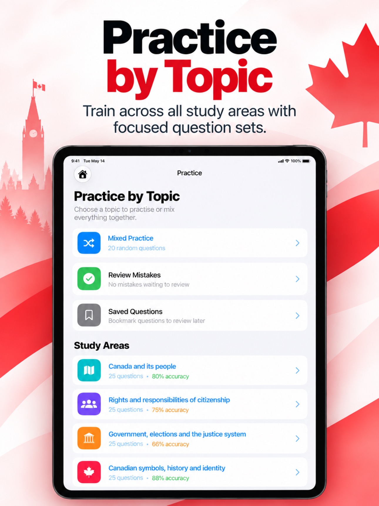 Screenshot 9 of Canada Citizen Test Prep 2026