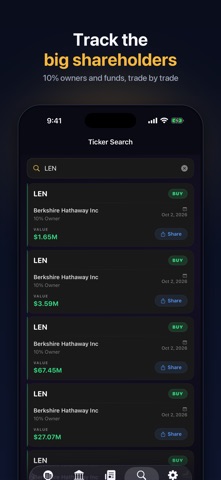Insider Tracker: Stock Trades Screenshot 5 of 7