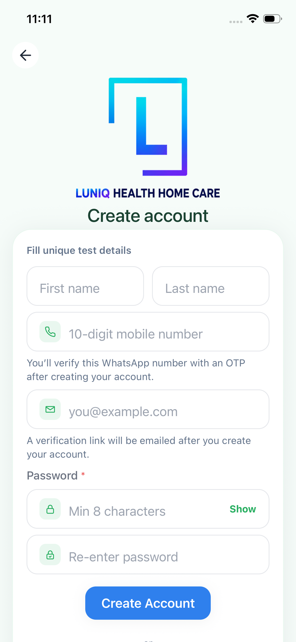 Luniq Home Care screenshot 2