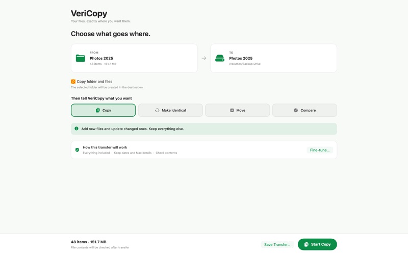 VeriCopy - File Sync iPhone screenshot