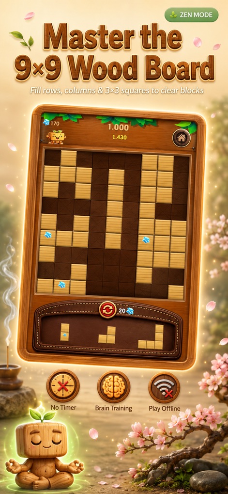 Wood Block Puzzle 2-in-1 - Games App | MWM