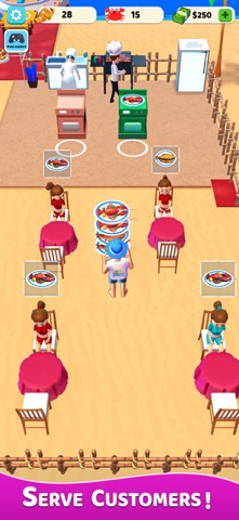 My Seaside Restaurant Idle Sim iPhone screenshot