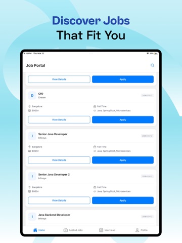 PowerToHire - Jobs iPad screenshot