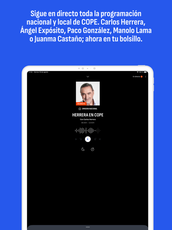 RADIO COPE iPad screenshot 4 - News app