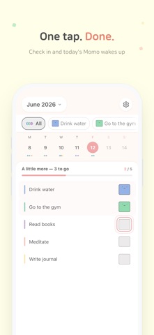 Momo Days: Daily Habit Tracker Screenshot 2 of 8