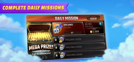 Spades Royale - Users can engage with daily mission objectives, progressing through a tiered reward structure to earn valuable in-game prizes.