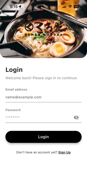 Ramen Kuroda Mobile iPhone screenshot 1