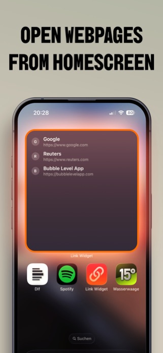 Link Widget - Quick Access Web Screenshot 1 of 3
