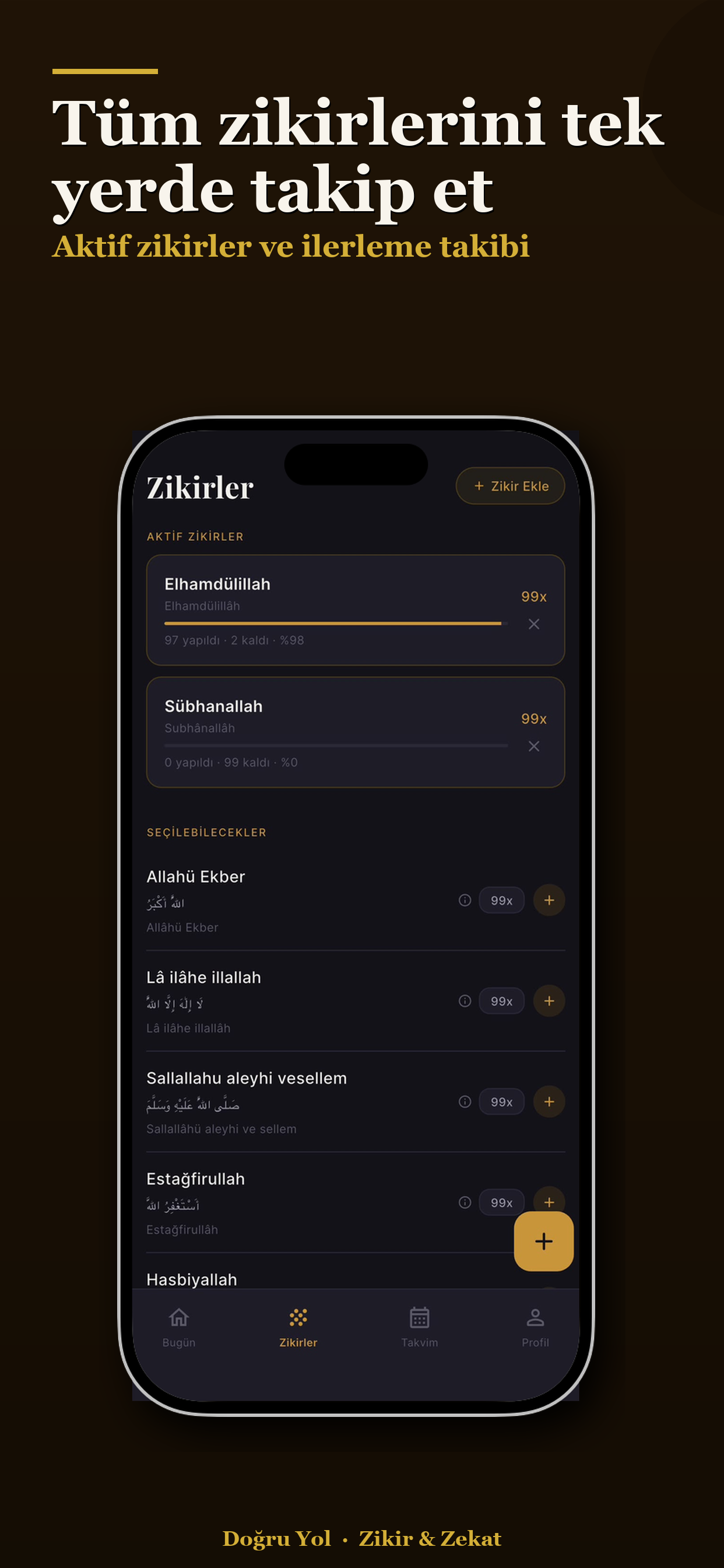 Doğru Yol - Zikir Zekat Sayacı screenshot 5