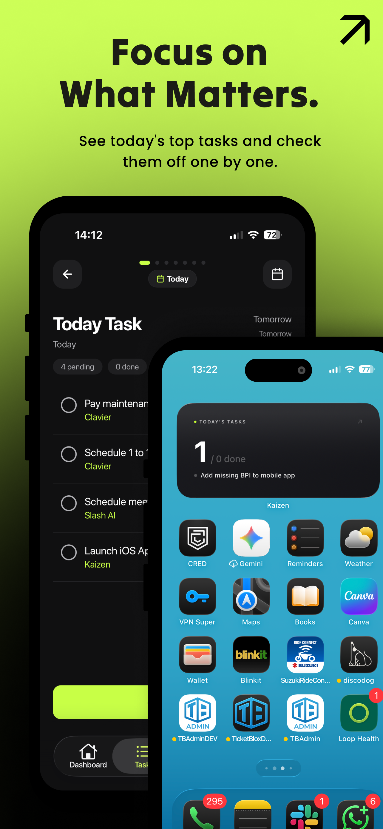 Kaizen Dashboard screenshot 3
