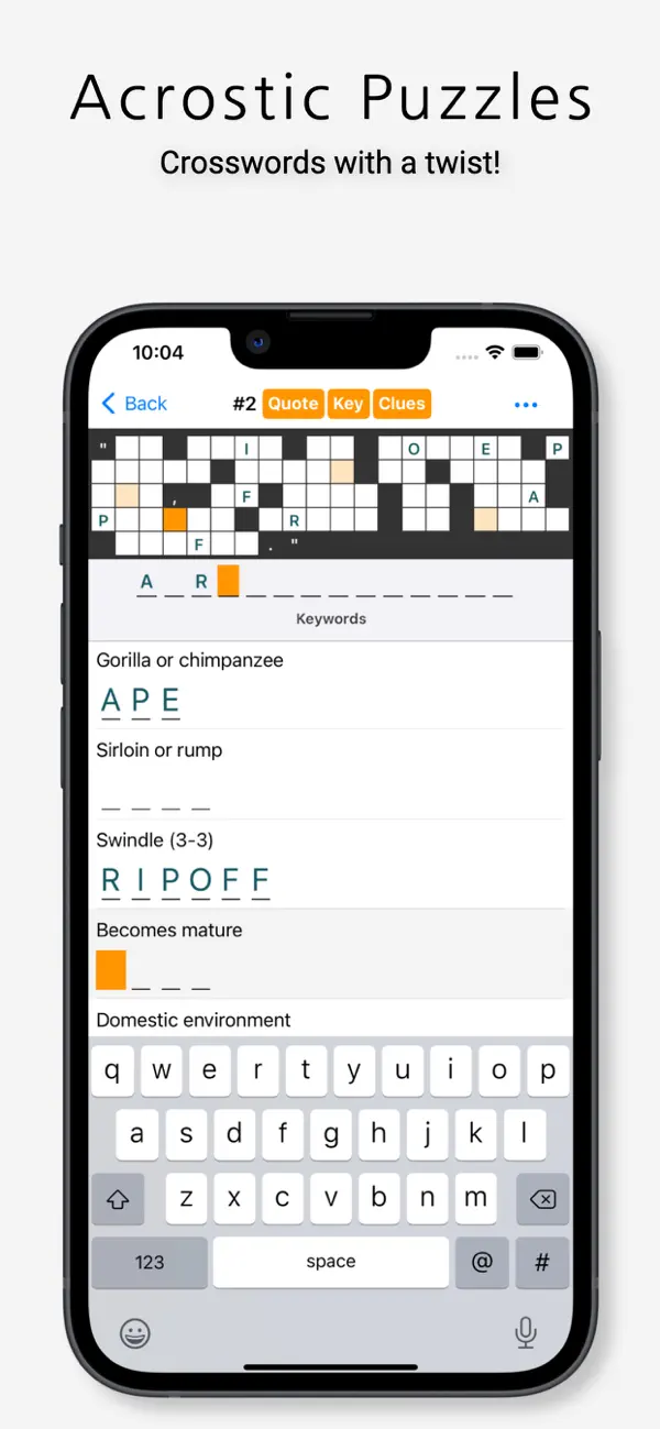 Acrostic Crossword Puzzles