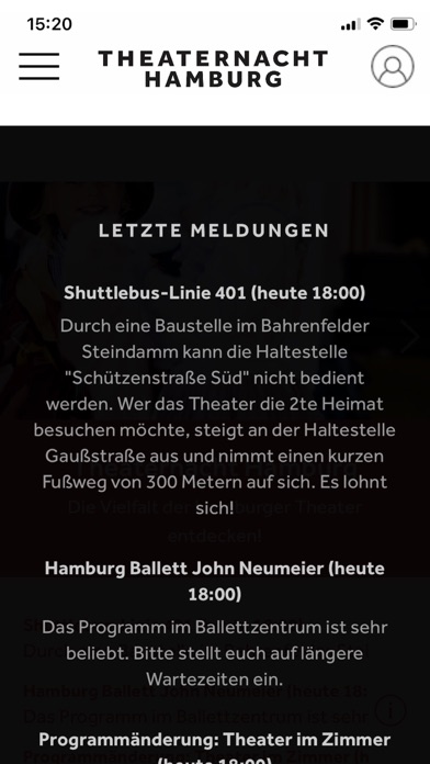 Theaternacht Hamburg Screenshot