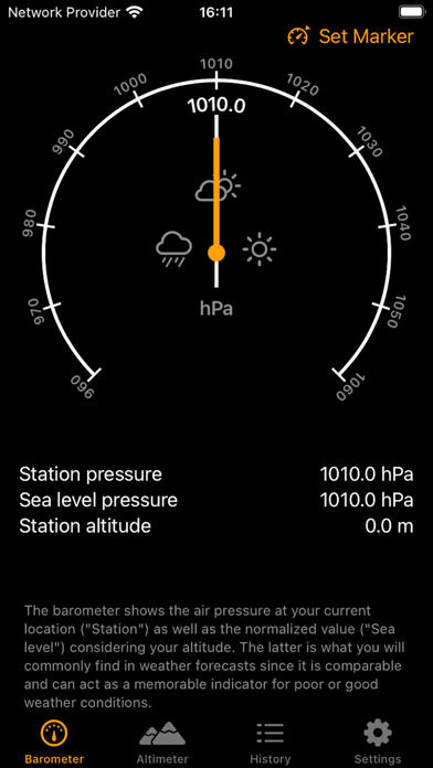 Barometer & Altimeter Pro Screenshot 1 - AppWisp.com Barometer & Altimeter Pro Screenshot 1 - AppWisp.com