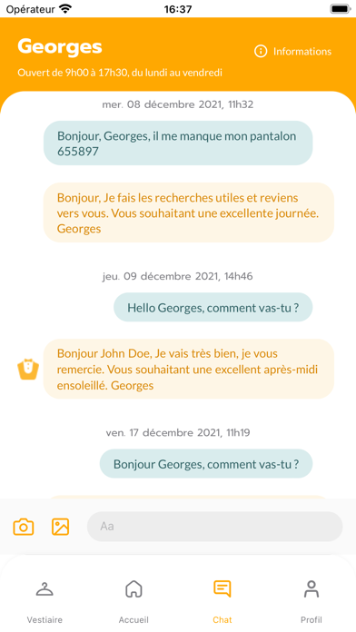 myGeorges Screenshot