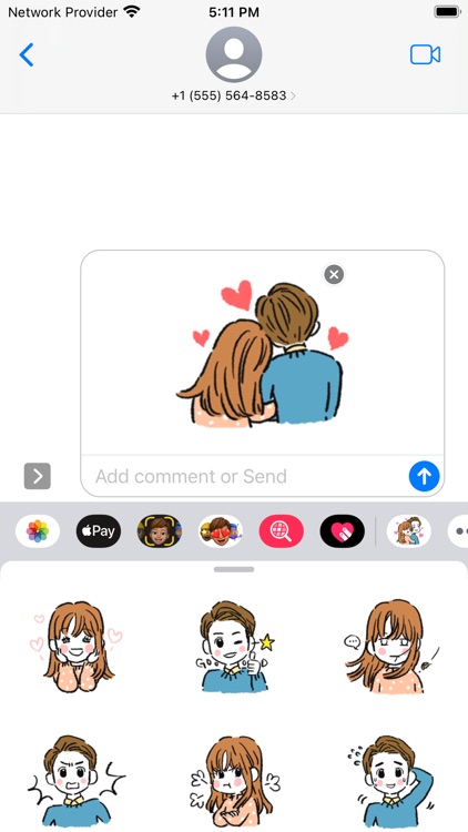 Couple Life Love Stickers