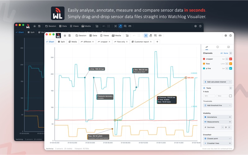 Watchlog Visualizer screenshot