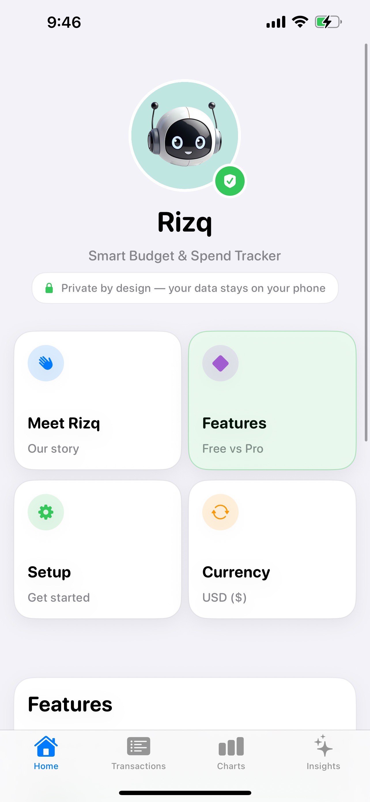 Screenshot 3 of Rizq: Spend Tracker
