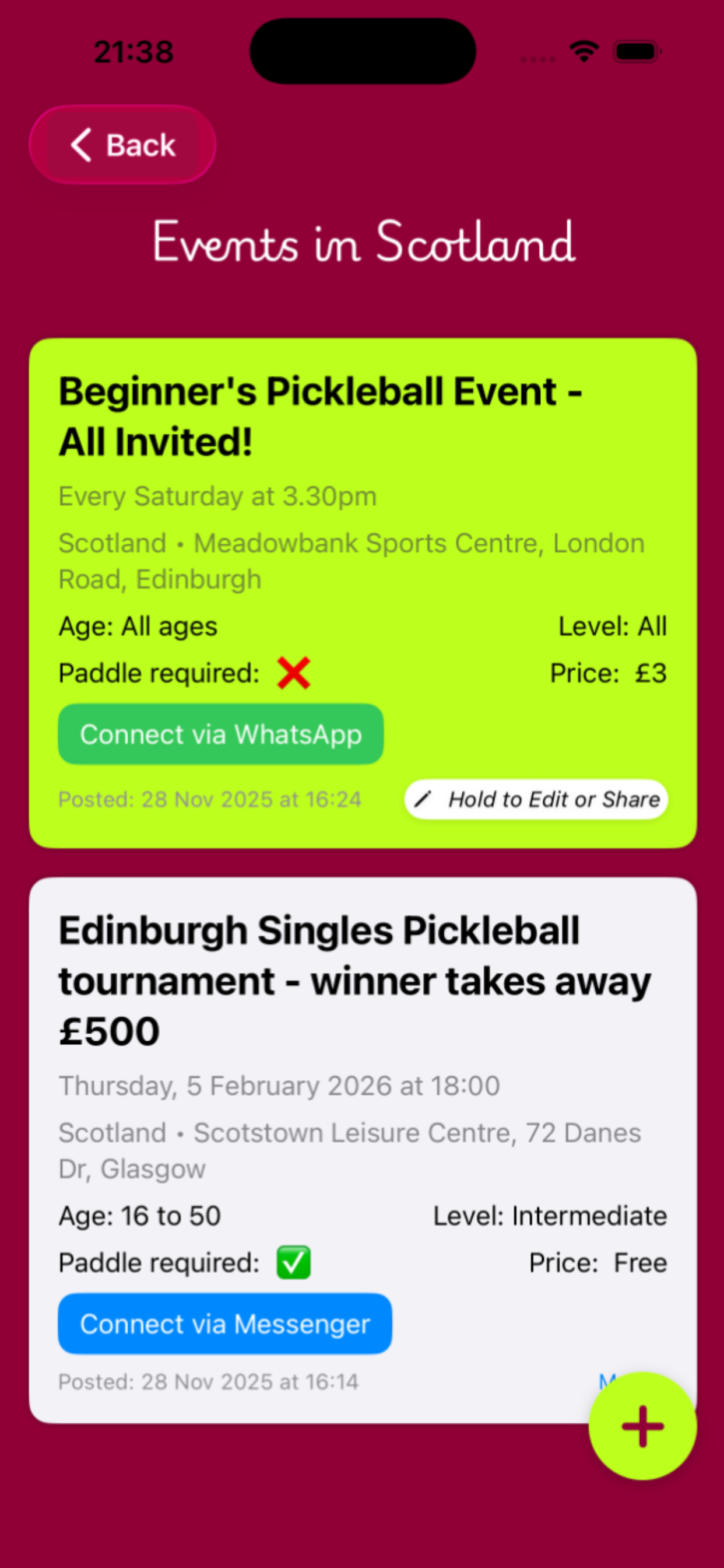 Project Pickleball App