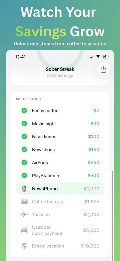 Sober Streak: Quit Addiction screenshot 2
