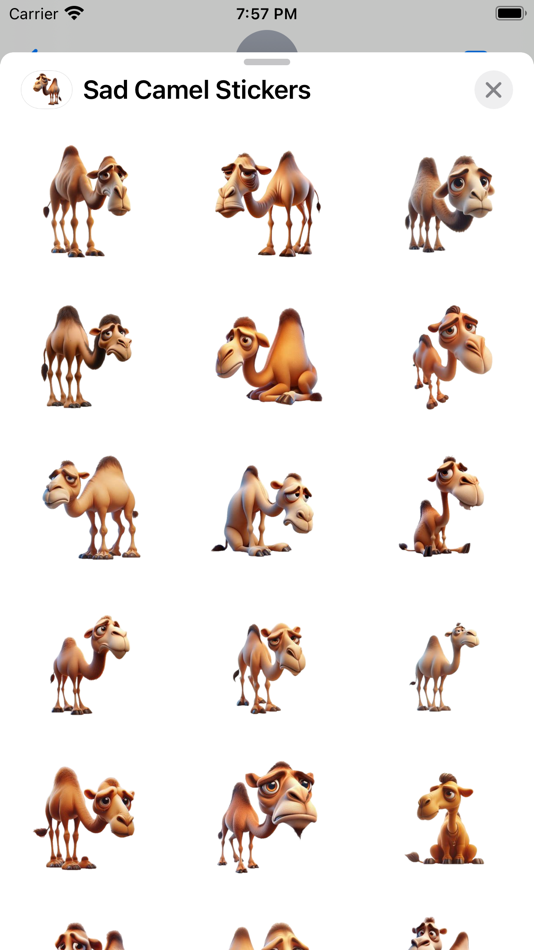 #1. Sad Camel Stickers (iOS) 由: Paul Scott