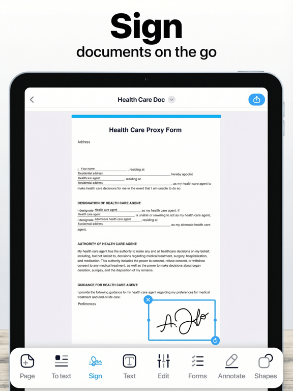 Scan It: PDF Scanner Go iPad screenshot 4 - Productivity app