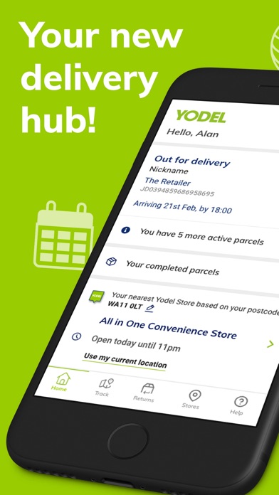 Yodel Delivery Parcel Tracking Screenshot