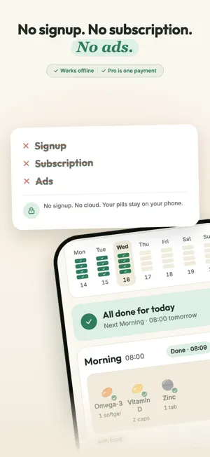 Tray: Pill & Vitamin Reminder screenshot 2