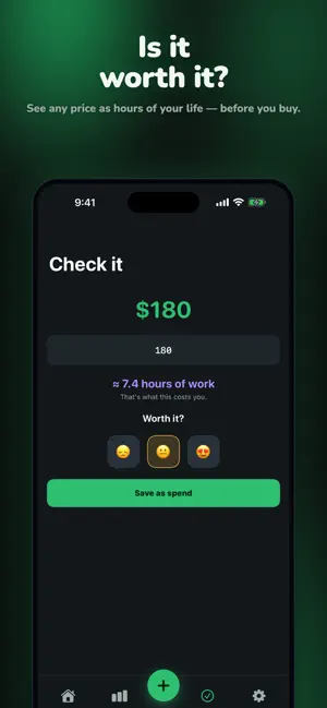 Worth It: Mindful Spending screenshot 1