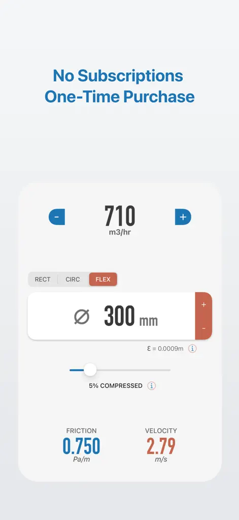 Ductulator - Duct Sizing - Productivity App | MWM