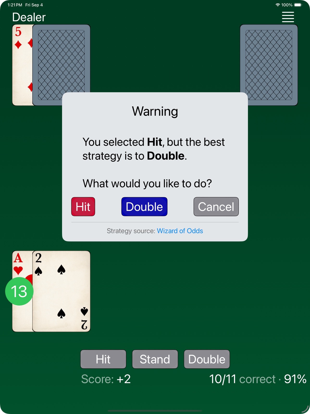 Screenshot 6 of Blackjack Trainer - FeinGames