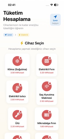 Tüketim Hesaplayıcı screenshot