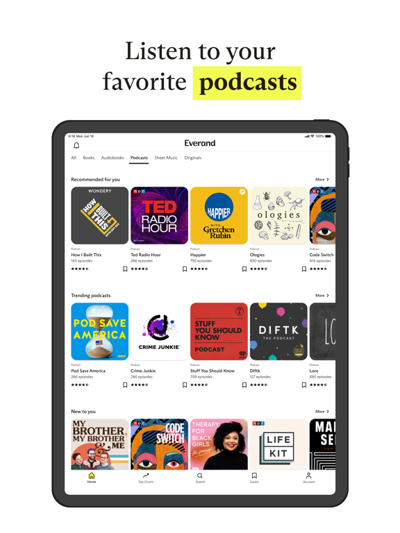 Everand: Audiobooks & Ebooks iPad app afbeelding 5