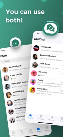 DualChat – Dual Messenger Web screenshot