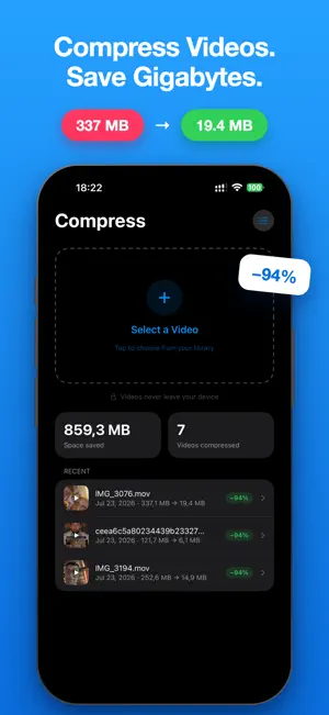 Video Compress: Crop & Resize screenshot 1